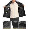 imageMAGCOMSEN Mens Hooded Windproof Water Resistant Rain Jacket Windbreaker 5 Pockets for HikingFishingTravelBlack Grey