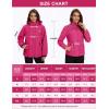 imageMAGCOMSEN Womens 3 in 1 Ski Jacket Water Resistant Winter Snow Coat Warm Fleece Lined Windproof Hiking Rain OutwearRosered