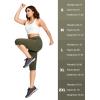 imageMAGCOMSEN Womens Capri Pants UPF 50 Lightweight Hiking Cargo Capri Joggers Quick Dry Golf Summer Pants with 5 PocketsArmy Green