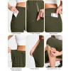 imageMAGCOMSEN Womens Capri Pants UPF 50 Lightweight Hiking Cargo Capri Joggers Quick Dry Golf Summer Pants with 5 PocketsArmy Green