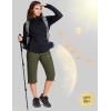 imageMAGCOMSEN Womens Capri Pants UPF 50 Lightweight Hiking Cargo Capri Joggers Quick Dry Golf Summer Pants with 5 PocketsArmy Green