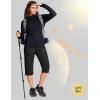 imageMAGCOMSEN Womens Capri Pants UPF 50 Lightweight Hiking Cargo Capri Joggers Quick Dry Golf Summer Pants with 5 PocketsBlack