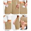 imageMAGCOMSEN Womens Capri Pants UPF 50 Lightweight Hiking Cargo Capri Joggers Quick Dry Golf Summer Pants with 5 PocketsKhaki