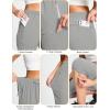 imageMAGCOMSEN Womens Capri Pants UPF 50 Lightweight Hiking Cargo Capri Joggers Quick Dry Golf Summer Pants with 5 PocketsLight Grey