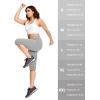 imageMAGCOMSEN Womens Capri Pants UPF 50 Lightweight Hiking Cargo Capri Joggers Quick Dry Golf Summer Pants with 5 PocketsLight Grey