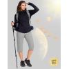 imageMAGCOMSEN Womens Capri Pants UPF 50 Lightweight Hiking Cargo Capri Joggers Quick Dry Golf Summer Pants with 5 PocketsLight Grey
