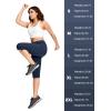 imageMAGCOMSEN Womens Capri Pants UPF 50 Lightweight Hiking Cargo Capri Joggers Quick Dry Golf Summer Pants with 5 PocketsNavy Blue