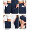 imageMAGCOMSEN Womens Capri Pants UPF 50 Lightweight Hiking Cargo Capri Joggers Quick Dry Golf Summer Pants with 5 PocketsNavy Blue