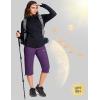 imageMAGCOMSEN Womens Capri Pants UPF 50 Lightweight Hiking Cargo Capri Joggers Quick Dry Golf Summer Pants with 5 PocketsPurple Red