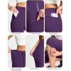 imageMAGCOMSEN Womens Capri Pants UPF 50 Lightweight Hiking Cargo Capri Joggers Quick Dry Golf Summer Pants with 5 PocketsPurple Red