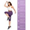 imageMAGCOMSEN Womens Capri Pants UPF 50 Lightweight Hiking Cargo Capri Joggers Quick Dry Golf Summer Pants with 5 PocketsPurple Red