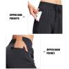 imageMAGCOMSEN Womens Hiking Pants Lightweight Quick Dry Water Resistant Joggers with Pockets Athletic Travel OutdoorBlack