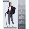 imageMAGCOMSEN Womens Hiking Pants Lightweight Quick Dry Water Resistant Joggers with Pockets Athletic Travel OutdoorDark Grey