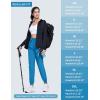 imageMAGCOMSEN Womens Hiking Pants Lightweight Quick Dry Water Resistant Joggers with Pockets Athletic Travel OutdoorLake Blue