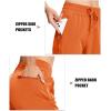 imageMAGCOMSEN Womens Hiking Pants Lightweight Quick Dry Water Resistant Joggers with Pockets Athletic Travel OutdoorOrange