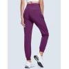 imageMAGCOMSEN Womens Hiking Pants Lightweight Quick Dry Water Resistant Joggers with Pockets Athletic Travel OutdoorPurple Red