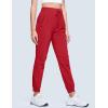 imageMAGCOMSEN Womens Hiking Pants Lightweight Quick Dry Water Resistant Joggers with Pockets Athletic Travel OutdoorRose Red