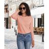 imageMAGCOMSEN Womens LongSleeve CrewNeck Cotton TShirt ClassicFit Shirt Soft Breathable Casual Tee Basic TopsApricot