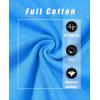 imageMAGCOMSEN Womens LongSleeve CrewNeck Cotton TShirt ClassicFit Shirt Soft Breathable Casual Tee Basic TopsAzure Blue
