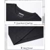 imageMAGCOMSEN Womens LongSleeve CrewNeck Cotton TShirt ClassicFit Shirt Soft Breathable Casual Tee Basic TopsBlack