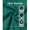 imageMAGCOMSEN Womens LongSleeve CrewNeck Cotton TShirt ClassicFit Shirt Soft Breathable Casual Tee Basic TopsEmerald Green
