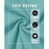 imageMAGCOMSEN Womens LongSleeve CrewNeck Cotton TShirt ClassicFit Shirt Soft Breathable Casual Tee Basic TopsGray Green