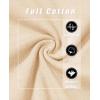 imageMAGCOMSEN Womens LongSleeve CrewNeck Cotton TShirt ClassicFit Shirt Soft Breathable Casual Tee Basic TopsLight Apricot