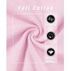 imageMAGCOMSEN Womens LongSleeve CrewNeck Cotton TShirt ClassicFit Shirt Soft Breathable Casual Tee Basic TopsLight Pink