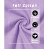 imageMAGCOMSEN Womens LongSleeve CrewNeck Cotton TShirt ClassicFit Shirt Soft Breathable Casual Tee Basic TopsLight Purple