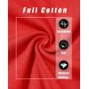 imageMAGCOMSEN Womens LongSleeve CrewNeck Cotton TShirt ClassicFit Shirt Soft Breathable Casual Tee Basic TopsTomato Red