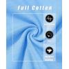 imageMAGCOMSEN Womens LongSleeve CrewNeck Cotton TShirt ClassicFit Shirt Soft Breathable Casual Tee Basic TopsWaterfall Blue