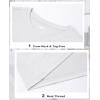 imageMAGCOMSEN Womens LongSleeve CrewNeck Cotton TShirt ClassicFit Shirt Soft Breathable Casual Tee Basic TopsWhite