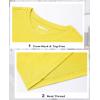 imageMAGCOMSEN Womens LongSleeve CrewNeck Cotton TShirt ClassicFit Shirt Soft Breathable Casual Tee Basic TopsYellow