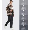 imageMAGCOMSEN Womens Sherpa Lined Sweatpants Winter Warm Fleece Pants Water Resistant Thermal Pants for Lounge Outdoor SnowBlack