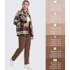 imageMAGCOMSEN Womens Sherpa Lined Sweatpants Winter Warm Fleece Pants Water Resistant Thermal Pants for Lounge Outdoor SnowBrown