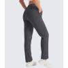 imageMAGCOMSEN Womens Sherpa Lined Sweatpants Winter Warm Fleece Pants Water Resistant Thermal Pants for Lounge Outdoor SnowDark Grey