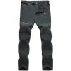 imageMAGCOMSEN Mens Hiking Pants QuickDry Water Resistant Reinforced Knee 4 Zip Pockets Outdoor Work PantsDark Grey