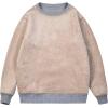 imageMAGCOMSEN Mens Sherpa Lined Sweatshirts Fleece Pullover Basic Tops Warm Crewneck Winter SweatshirtSky Blue