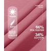imageMAGCOMSEN Womens Fleece Lined Sweatshirt Crewneck Cotton Pullover Fall Casual Long Sleeve Warm TopsGrey Pink