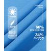 imageMAGCOMSEN Womens Fleece Lined Sweatshirt Crewneck Cotton Pullover Fall Casual Long Sleeve Warm TopsIce Blue