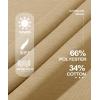 imageMAGCOMSEN Womens Fleece Lined Sweatshirt Crewneck Cotton Pullover Fall Casual Long Sleeve Warm TopsKhaki