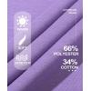 imageMAGCOMSEN Womens Fleece Lined Sweatshirt Crewneck Cotton Pullover Fall Casual Long Sleeve Warm TopsLight Purple