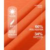 imageMAGCOMSEN Womens Fleece Lined Sweatshirt Crewneck Cotton Pullover Fall Casual Long Sleeve Warm TopsOrange