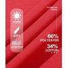 imageMAGCOMSEN Womens Fleece Lined Sweatshirt Crewneck Cotton Pullover Fall Casual Long Sleeve Warm TopsTomato Red