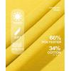 imageMAGCOMSEN Womens Fleece Lined Sweatshirt Crewneck Cotton Pullover Fall Casual Long Sleeve Warm TopsYellow