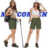 imageMAGCOMSEN Womens 7quot Hiking Golf Shorts 6 Pockets Lightweight Quick Dry Outdoor Casual Cargo Shorts Water ResistantArmy Green