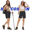 imageMAGCOMSEN Womens 7quot Hiking Golf Shorts 6 Pockets Lightweight Quick Dry Outdoor Casual Cargo Shorts Water ResistantBlack