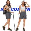 imageMAGCOMSEN Womens 7quot Hiking Golf Shorts 6 Pockets Lightweight Quick Dry Outdoor Casual Cargo Shorts Water ResistantDark Grey