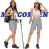 imageMAGCOMSEN Womens 7quot Hiking Golf Shorts 6 Pockets Lightweight Quick Dry Outdoor Casual Cargo Shorts Water ResistantLight Grey
