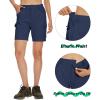 imageMAGCOMSEN Womens 7quot Hiking Golf Shorts 6 Pockets Lightweight Quick Dry Outdoor Casual Cargo Shorts Water ResistantNavy